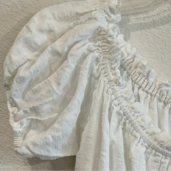 Jacquie The Label White Button-Front Mini Dress – 👗 Size Small, Boho Style - Picture 3 of 16